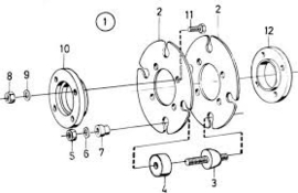 Volvo Penta Motorhalterung Flexible Kupplung Volvo Penta 803762