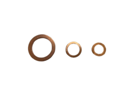 Afdichtingringen set voor ontluchtingsschroef brandstoffilterhuis met inzet filter Bukh DV10 DV20  Volvo Penta MD1 MD2 MD3 MD5 MD11 MD17