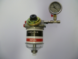 Vacuum gauge set for Delphi filter with lift pump. Glycerin Filled Vacuum Eater