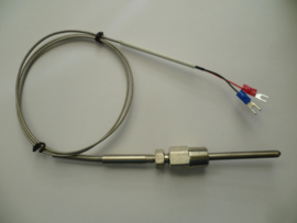 CN Exhaust temperature gauge white / chrome (pyrometer)