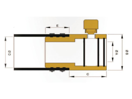 Bronze Seal propeller shaft sleeve seal 35mm