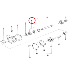 Vetus M2.05 M3.10 M4.14 Impellerpumpenlager STM8067