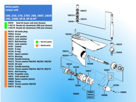 Pakkingset voor Volvo Penta 876268 No. 19010