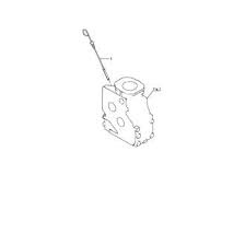 Yanmar 1GM en Yanmar 1GM10 oliepeilstok Yanmar 128176-34800