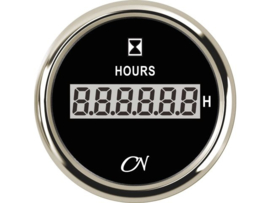 CN Operating hours counter digital black / chrome
