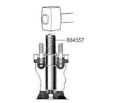 Volvo Penta 884557 sleeve mounting tool