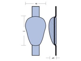 Tecnoseal Anoden Zink mit Lochabstand 200 mm Typ 2 2 kg