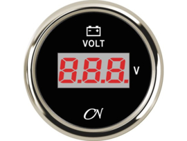 CN Digitalvoltmeter schwarz verchromt