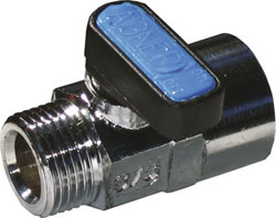 Mini ball valve female and male thread 1/8"