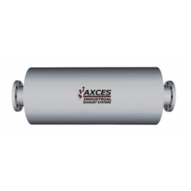 Axces ABS muffler 1" flange muffler