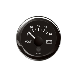 VDO voltmeter 8-16 volts black