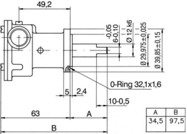 Farymann FK2 Nanni 2.40HE impellerpomp (Johnson 9-1035211-3)