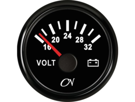 CN Voltmeter 8-36 volts black