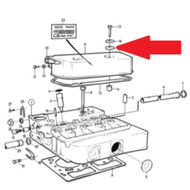 Volvo Penta 2001 2002 2003 seal nut valve cover 840442