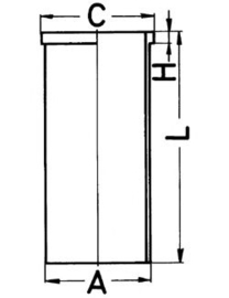 DAF 575 cilindermantel