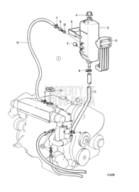 Volvo Penta 845587 vuldop warmtewisselaar