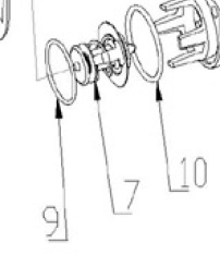 Nanni N 48418185 thermostat gasket nr 10