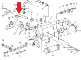 Nanni N2.40HE Kühlwasserschlauch N 970307138