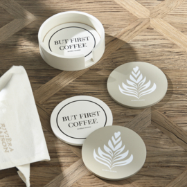 But First Coffee Coasters 4 pieces