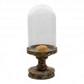 Glazen brocante stolp
