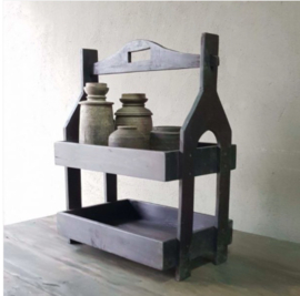 Stoere houten etagere