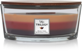 Woodwick Trilogy Holiday Cheer Ellipse Candle