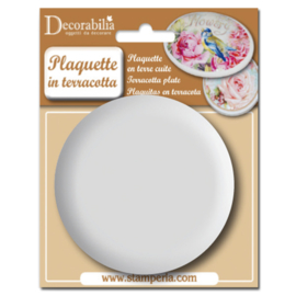 Plaquettes Rond in terracotta
