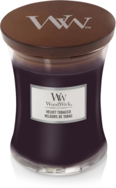 Woodwick Velvet Tobacco Medium Candle