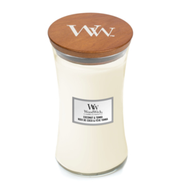 Woodwick large Coconut & tonca