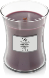 Woodwick Dark Poppy Medium Candle