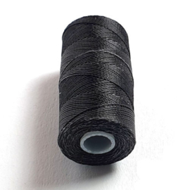 C-lon micro bead cord zwart 0,3 mm