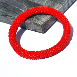 Bangle opaque red