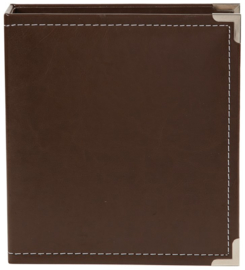 Simple Stories - 6x8 leather binder Brown