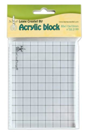 LeCrea Acrylic clear stamp block