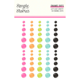 Simple Stories - Let's Get Crafty - Enamel Dots