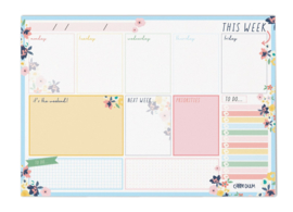 Ditsy Floral Weekly Planner Pad