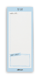 Sky Blue Magnetic To Do List Pad