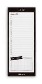 Black Magnetic To Do List Pad
