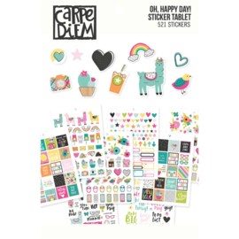 Carpe Diem Oh, Happy Day Sticker Tablet