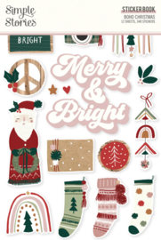 Simple Stories - Boho Christmas stickerboek