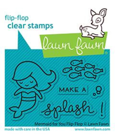 Lawn Fawn - Mermaid for You flip-flop clear stamps