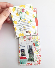 Simpel mini album met Carta Bella's Summer Market collectie