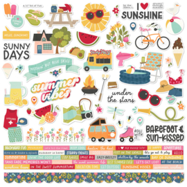 Simple Stories - Summer Lovin' 12x12" stickervel