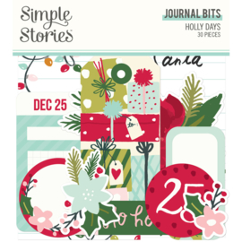 Simple Stories - Holly Days Journal Bits & Pieces