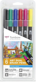 Tombow dual brushpens set - primary colours