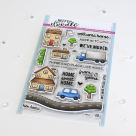 Heffy Doodle - Home Sweet Home clear stamps
