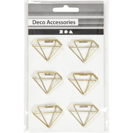 Paperclips goud - diamant