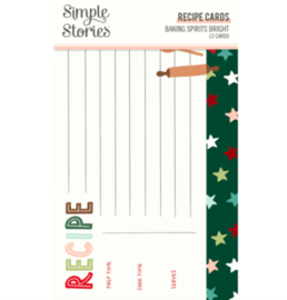 Simple Stories - Baking Spirits Bright - Recipe Cards Double Sided