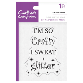 Crafter's Companion Clear stempel - I'm so crafty