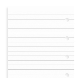 A5 White Ruled notepaper Inserts